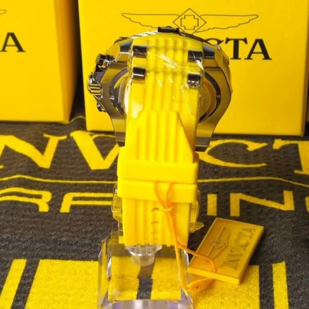 Invicta Bolt 49811 Zeus Chronograph 52mm Yellow Silver Men’s Watch